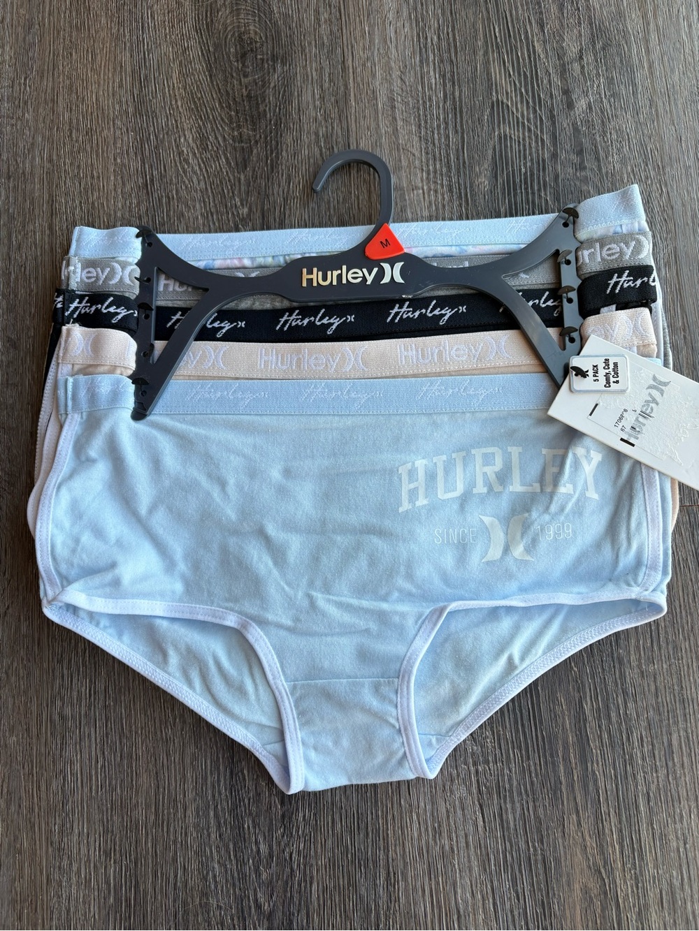 NWT Hurley Bikini 5-Piece Underwear Set